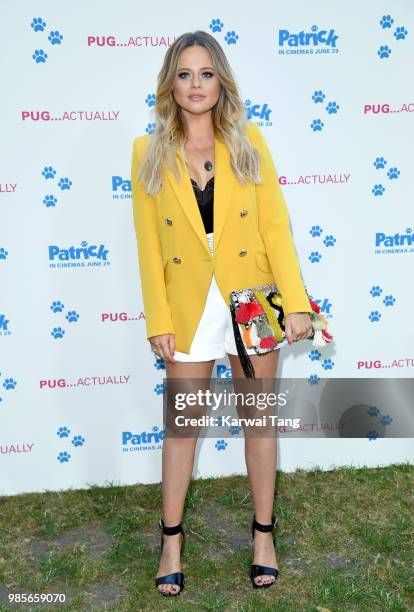 Emily Atack attends the UK premiere of 'Patrick' on June 27, 2018 in London, England.