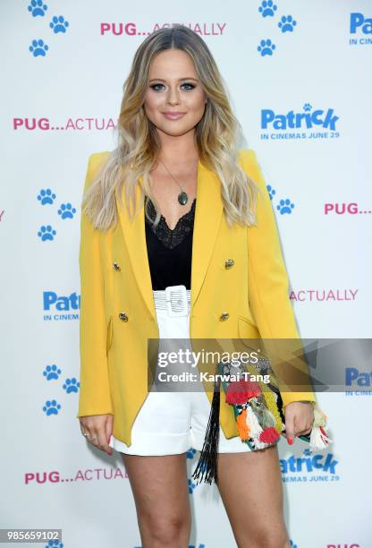 Emily Atack attends the UK premiere of 'Patrick' on June 27, 2018 in London, England.