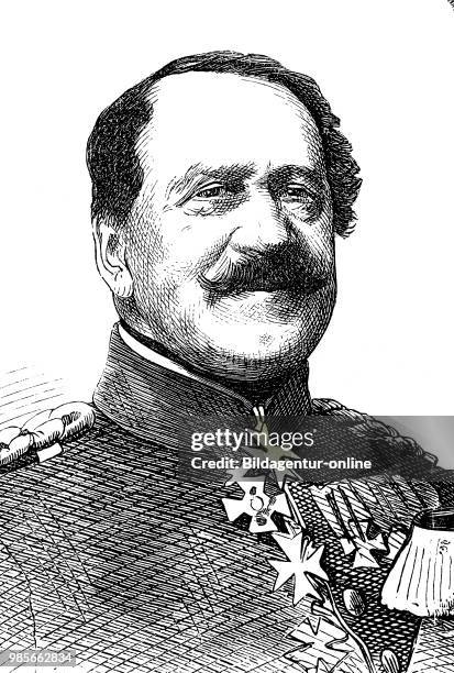 Portrait of Alexander Friedrich Adolf Heinrich von Zastrow, 11 August 1801 - 12 August 1875, was a Prussian general who commanded the Prussian VII....