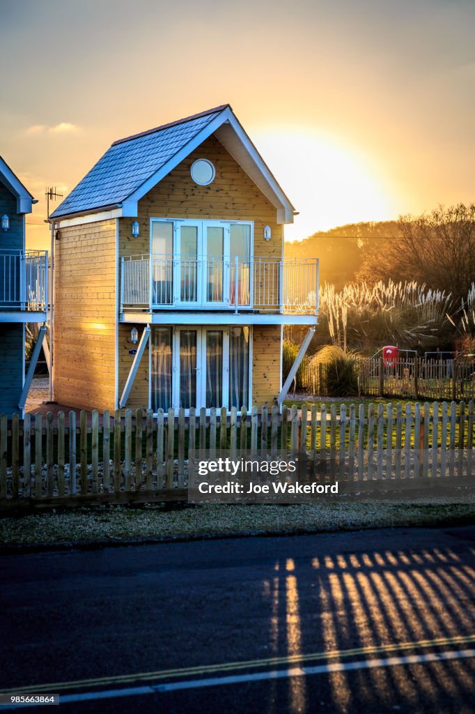 Beach hut on the Isle of Wight