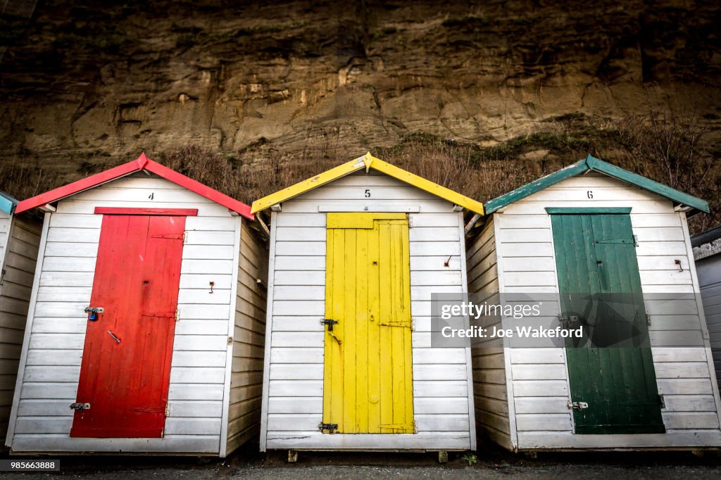 Beach huts in Shanklin, Isle of Wight