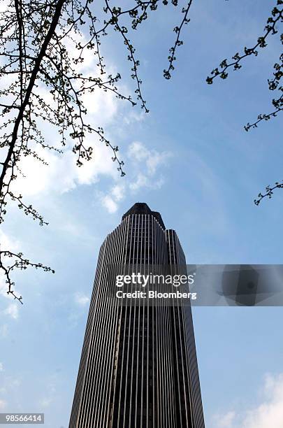 Tower 42, formerly the Nat West Tower, sits in the financial district of London, U.K., on Monday, April 19, 2010. The U.K.'s inflation rate jumped...