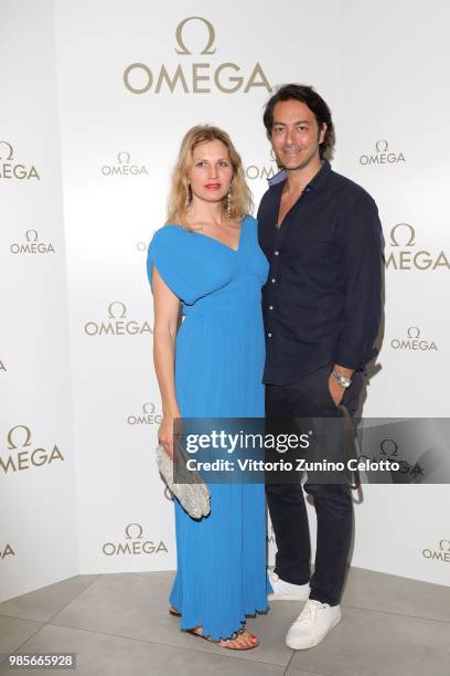 Alex Pacifico attend OMEGA Tresor Event on June 27, 2018 in Milan, Italy.