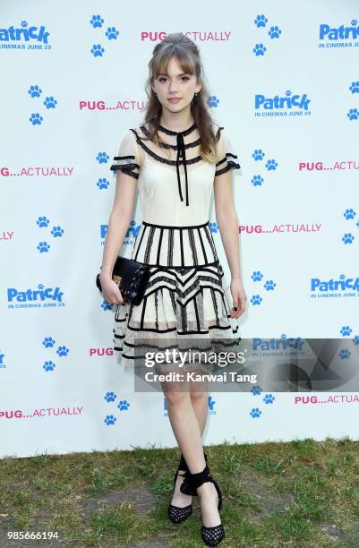 Emilia Jones attends the UK premiere of 'Patrick' on June 27, 2018 in London, England.