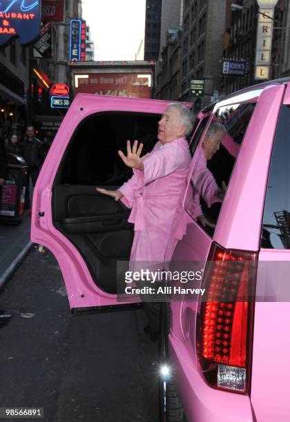 Leslie Jordan attends the Off-Broadway opening night of "My Trip Down The Pink Carpet" at The Midtown Theater on April 19, 2010 in New York City.