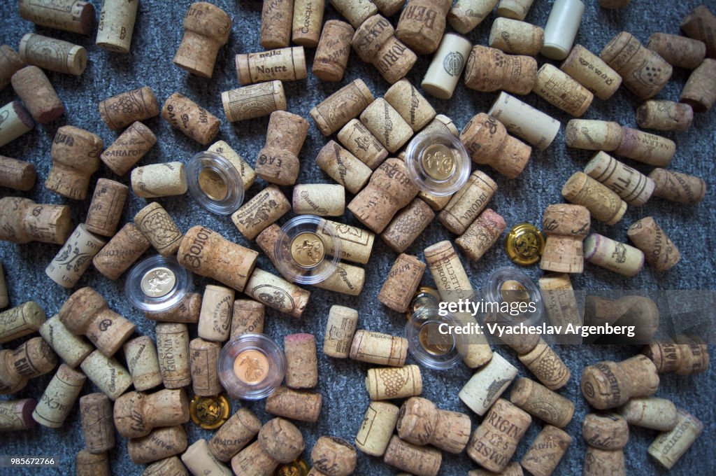 Wine bottle cork stoppers used for sealing wine bottles in big variety