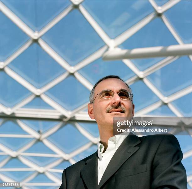 The buyer Isidoro Celentano poses for a portrait session at the salone del mobile di Milano. On April 19, 2008 Milan, Italy