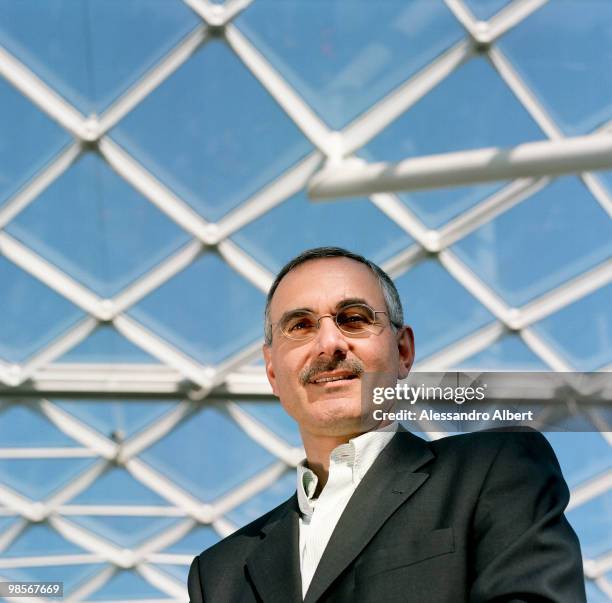 The buyer Isidoro Celentano poses for a portrait session at the salone del mobile di Milano. On April 19, 2008 Milan, Italy