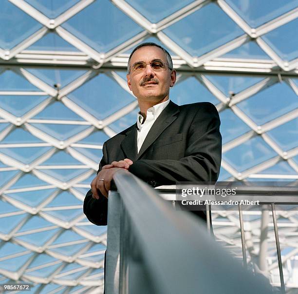 The buyer Isidoro Celentano poses for a portrait session at the salone del mobile di Milano. On April 19, 2008 Milan, Italy