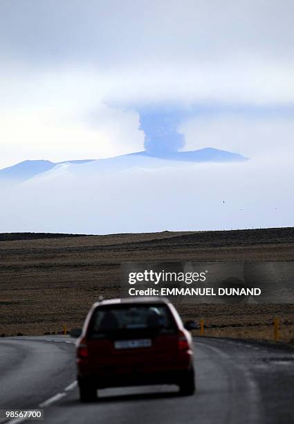 Ash and smoke bellow from the Eyjafjallajökull volcano as the volcano is seen from Vestmannaeyjar, Iceland, on April 20, 2010. The volcanic ash cloud...