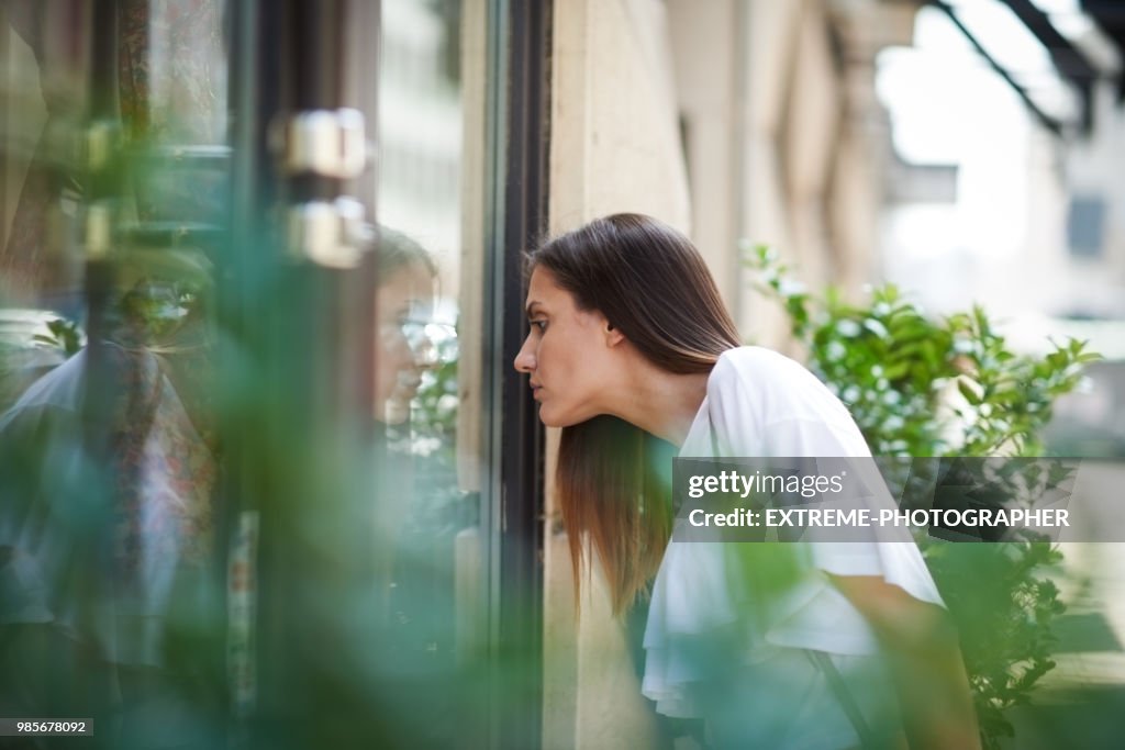 Young woman in the city