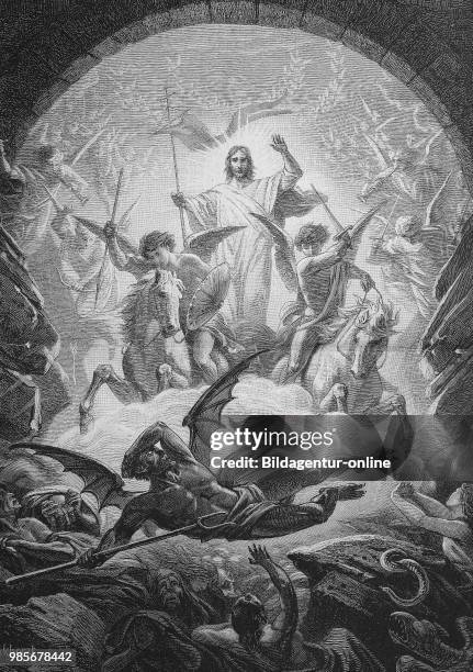 The descent into Hell, the Harrowing of Hellis the triumphant descent of Christ into Hell between the time of his Crucifixion and his Resurrection,...