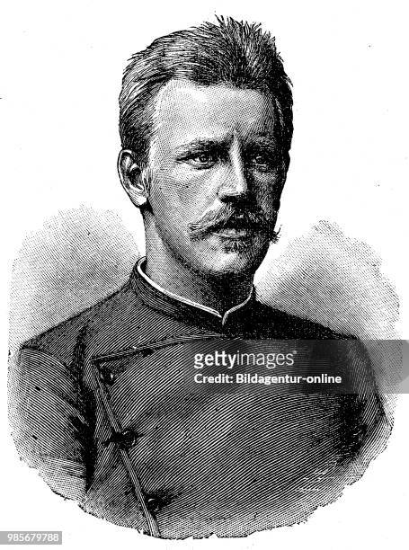 Fridtjof Nansen, 1861- 1930, a Norwegian explorer, scientist, diplomat, humanitarian and Nobel Peace Prize laureate, North Pole expedition of 1893 -...