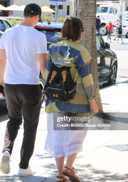 Ginnifer Goodwin and Josh Dallas are seen on June 27, 2018 in Los Angeles, California.