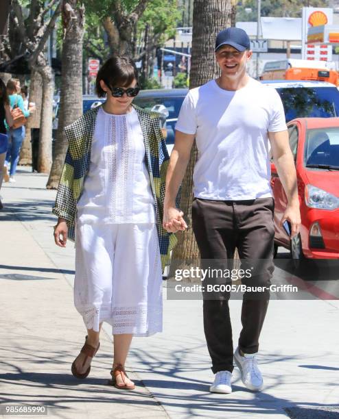 Ginnifer Goodwin and Josh Dallas are seen on June 27, 2018 in Los Angeles, California.