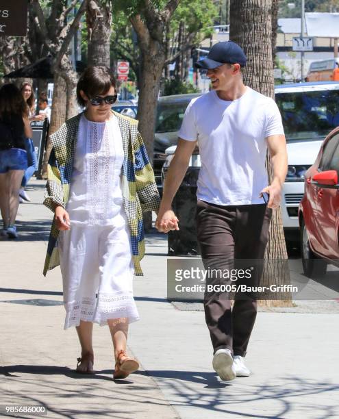 Ginnifer Goodwin and Josh Dallas are seen on June 27, 2018 in Los Angeles, California.