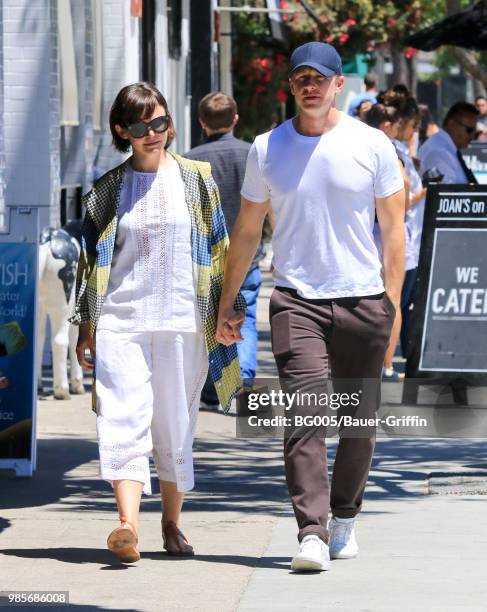 Ginnifer Goodwin and Josh Dallas are seen on June 27, 2018 in Los Angeles, California.