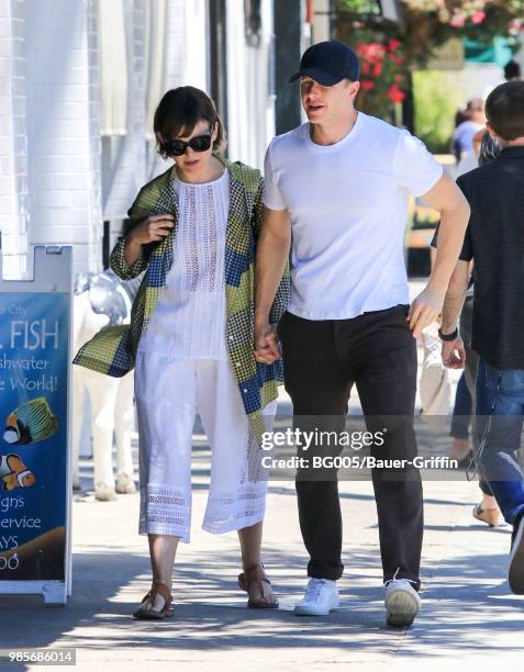 Ginnifer Goodwin and Josh Dallas are seen on June 27, 2018 in Los Angeles, California.