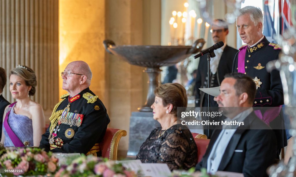 Sir Peter Cosgrove, Governor General Of The Commonwealth of Australia On Ofiicial Visit In Belgium