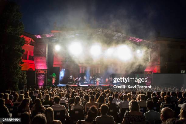 Emeli Sande performs in concert during the Festival Jardins de Pedralbes on June 27, 2018 in Barcelona, Spain.