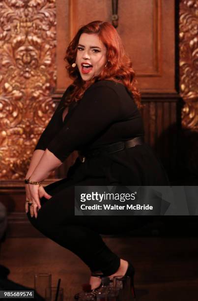 Alysha Umphress during the Press Preview Presentation for the new production of 'Smokey Joe's Cafe' at Feinstein's/54 Below on June 27, 2018 in New...