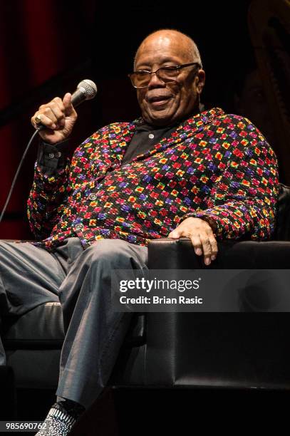 Quincy Jones at A Life In Song: Quincy Jones, at The O2 Arena on June 27, 2018 in London, England.