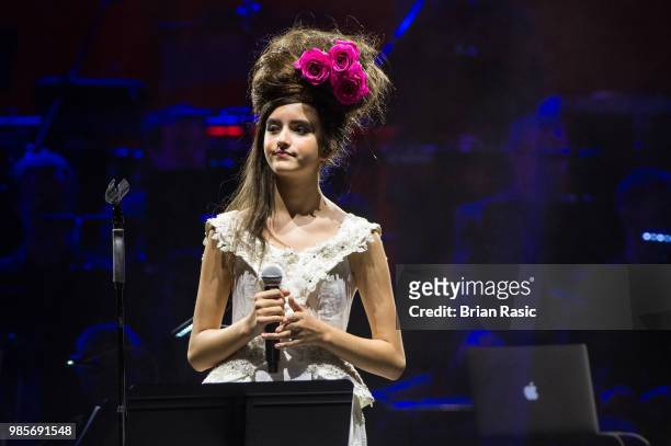 Angelina Jordan at A Life In Song: Quincy Jones, at The O2 Arena on June 27, 2018 in London, England.