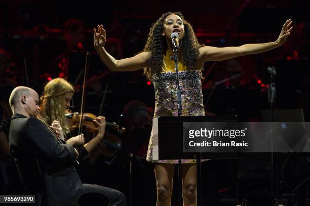 Corinne Bailey Rae at A Life In Song: Quincy Jones at The O2 Arena on June 27, 2018 in London, England.