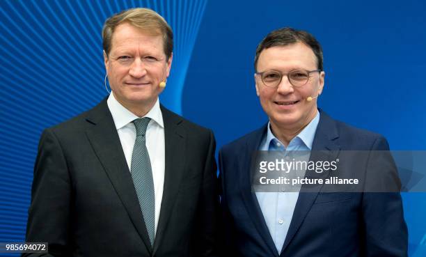 Ulrich Wilhelm, Chairman of the ARD and director of the BR , and Volker Herres, Programming Director of Erstes Deutsches Fernsehen , taking part in...