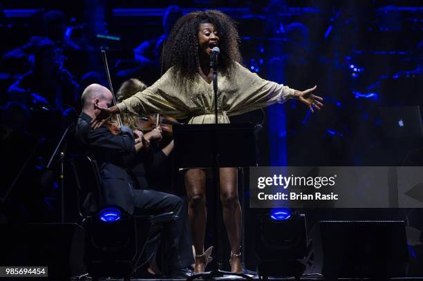 Beverley Knight performs at A Life In Song: Quincy Jones at The O2 Arena on June 27, 2018 in London, England.
