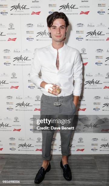 Jack Brett Anderson attends the opening of new rooftop bar Savage Garden on June 27, 2018 in London, England.