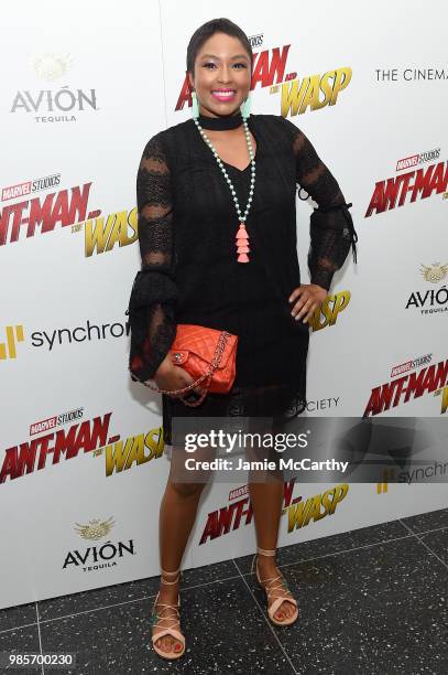 Alicia Quarles attends the "Ant-Man And The Wasp" New York Screening at Museum of Modern Art on June 27, 2018 in New York City.