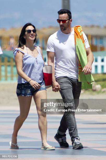 Irene Junquera and Pablo Puyol are seen on May 24, 2018 in Malaga, Spain.