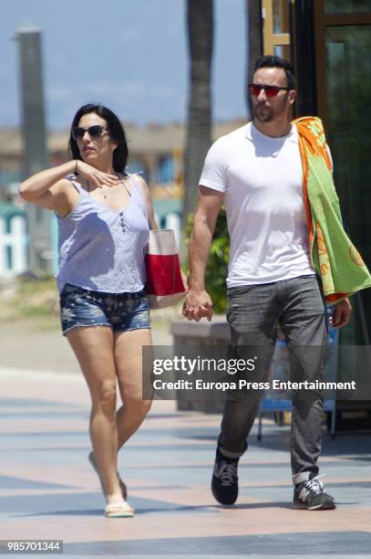 Irene Junquera and Pablo Puyol are seen on May 24, 2018 in Malaga, Spain.