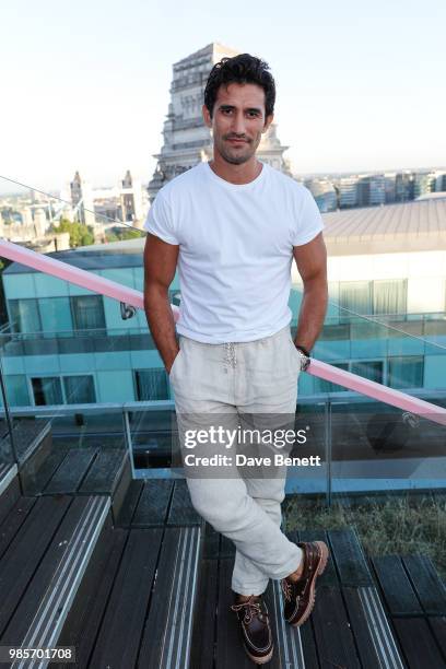 Kirk Newmann attends the opening of new rooftop bar Savage Garden on June 27, 2018 in London, England.