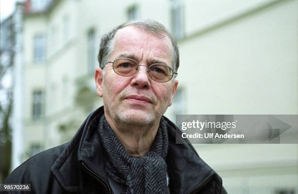 German writer Volker Braun at poses on January 27, 2001 in Berlin,Germany.