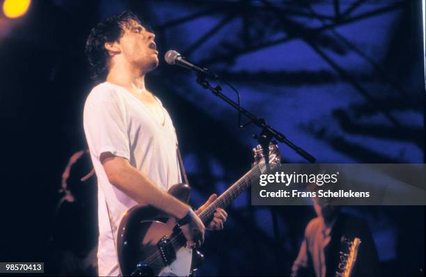 Jeff Buckley performs live on stage at the Lowlands festival near Biddinghuizen, Holland on August 26 1994