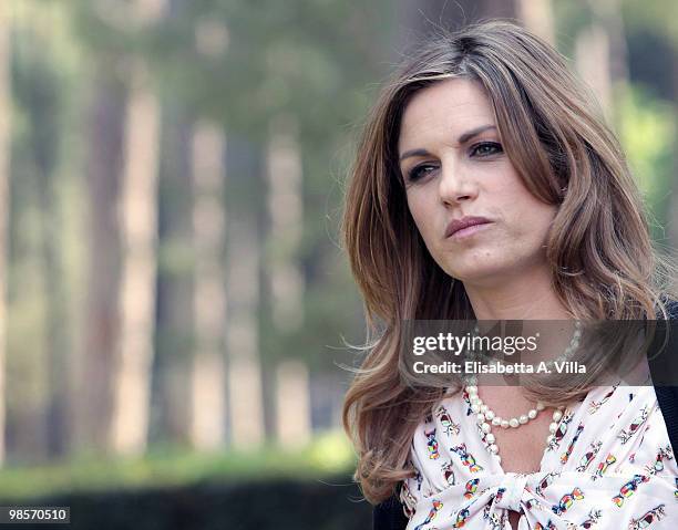 Italian director Nina Di Majo attends a photocall for the movie "Matrimoni E Altri Disastri" at Villa Borghese on April 20, 2010 in Rome, Italy.