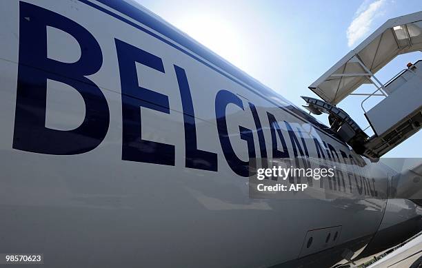 Belgian Army plane prepares to take of from a military base, in Melsbroek on April 20, 2010. New spurts of ash from Iceland's volcano triggered fresh...