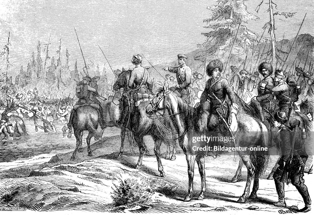 Soldiers crossing the Abyuka