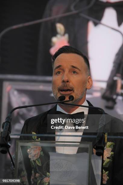 David Furnish attends the Argento Ball for the Elton John AIDS Foundation in association with BVLGARI & Bob and Tamar Manoukian on June 27, 2018 in...