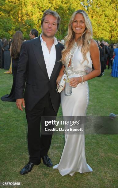 Brett Palos and wife Magda Palos attend the Argento Ball for the Elton John AIDS Foundation in association with BVLGARI & Bob and Tamar Manoukian on...