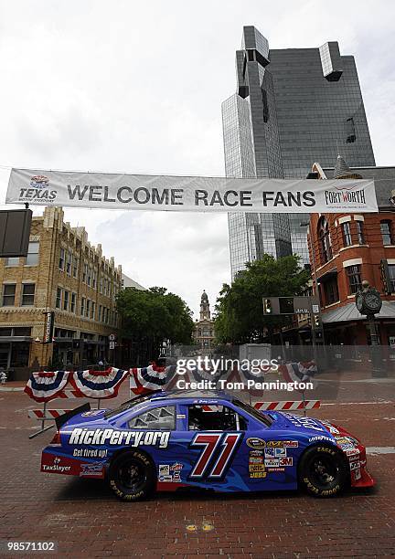 Driver Bobby Labonte will be running a Texas Governor Rick Perry paint scheme during the Samsung Mobile 500 at Texas Motor Speedway.