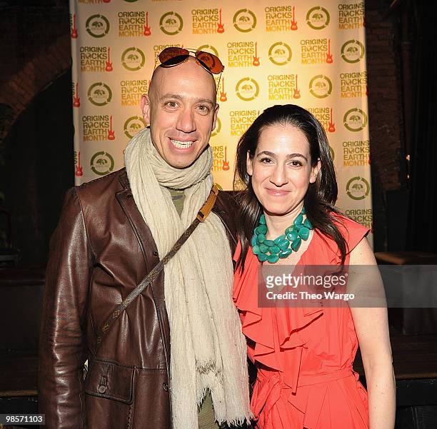 Robert Verdi and Jane Lauder attend the Origins Earth Month benefit at Webster Hall on April 19, 2010 in New York City.