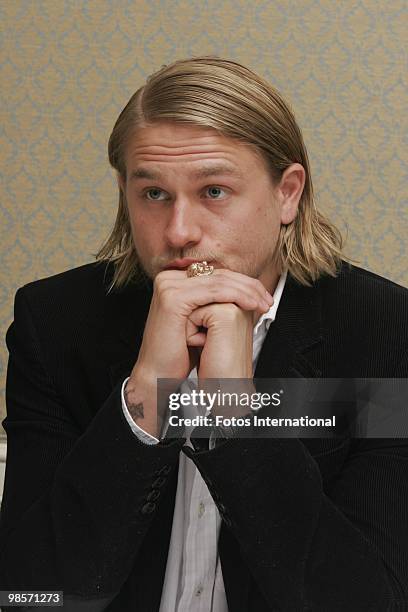 Charlie Hunnam at the Four Seasons Hotel in Beverly Hills, California on October 6, 2008. Reproduction by American tabloids is absolutely forbidden.