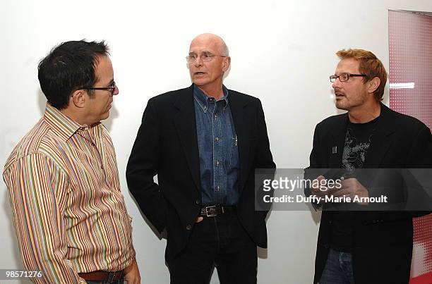 John Cooper, Director Jon Else and David Courier attend Sundance Institute Presents "Sing Faster The Stagehands' Ring Cycle" at Hammer Museum on...