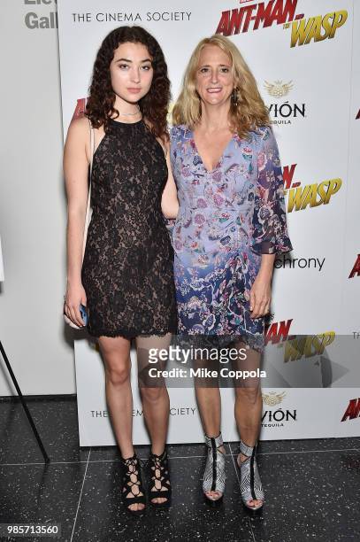 Violet Savage and Nanette Lepore attend the screening of Marvel Studios' "Ant-Man and The Wasp" hosted by The Cinema Society with Synchrony and Avion...