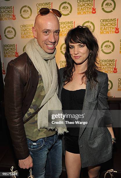Robert Verdi and Juliette Lewis attend the Origins Earth Month benefit at Webster Hall on April 19, 2010 in New York City.