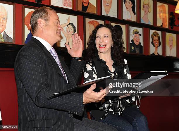 Actor Kelsey Grammer and actress Bebe Neuwirth attend the nominations for the 76th Annual Drama League Awards at Sardi's on April 20, 2010 in New...
