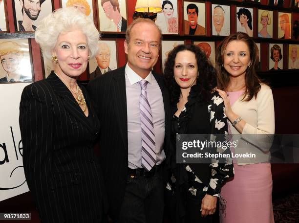 Drama League President Jano Herbosch, actor Kelsey Grammer, actress Bebe Neuwirth, and Drama League board member Donna Murphy attend the nominations...